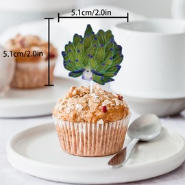 18pcs Glitter Slug Dessert Cupcake Pick for Home Ocean Sea Mollusk Organism Theme Decor Supplies Men Women Happy Birthday Housewarming Party Decorations