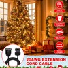 12 Pack 2 Prong Extension Cords, 3ft 6ft 9ft 12ft,