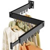 JAUREE Clothes Drying Rack Wall Mounted, Space-Saving Drying Rack Clothing,