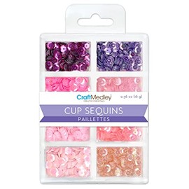 Multicraft Imports 7mm Cup Sequins, 0.56 Ounce, Princess
