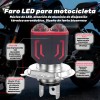 Faros Led Para Moto H4 Ba20d H6 Doble Lente Luz