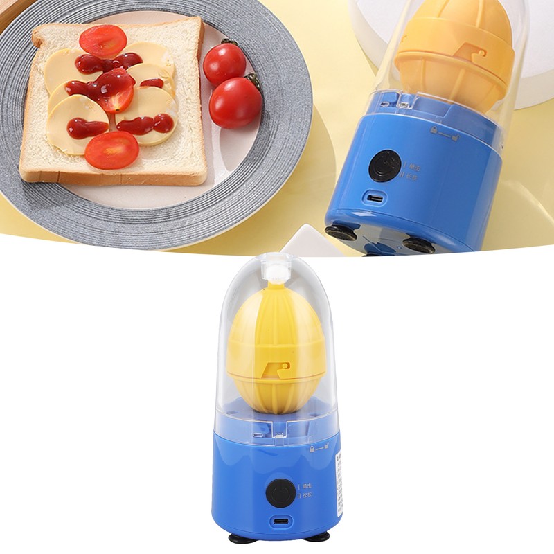 Egg Scrambler Blue Electric Food Grade Material Silicone Bottom Dishwasher