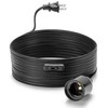 20Ft Extension Hanging Lantern Cord - Black, E26 Light Bulb