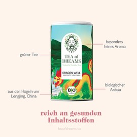 Organic Green Tea | Chinese Dragon Tea | Long Jing | Lung Jing | Loose Tea | 160g