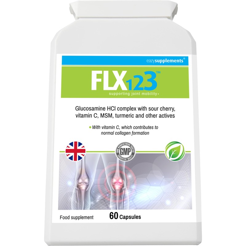 FLX 123 - Vitamin C, Turmeric, Glucosamine, Ginseng, Rosehip, Ginger