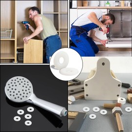 Mbsomnus Pack of 60 Plastic Washers M5-15 mm Nylon Washers Body Washers Plastic Washers for Machines Electrical Appliances Plumbers M3 M4 M5 M6 M8 M10 M12 M20