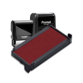 Promot P4-1847, Trodat 4912 Replacement Ink Pad - Replacement Ink for Self Inking Stamp, Color Impression Ink Pad Refill, Self Ink Stamps for Office, Professional & Business Stamping Supplies, Red