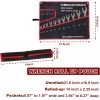 Mozeat Lens Wrench Roll Up Pouch Wrench Organizer Bag Wrench