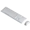Wireless Keyboard and Mouse Combo, 2.4G Rechargeable Full Sized Backlit