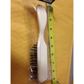 SCALPMASTER CONTOUR NECK HAIR BRUSH 7-ROW NYLON BRISTLES IVORY Color S-300-IV