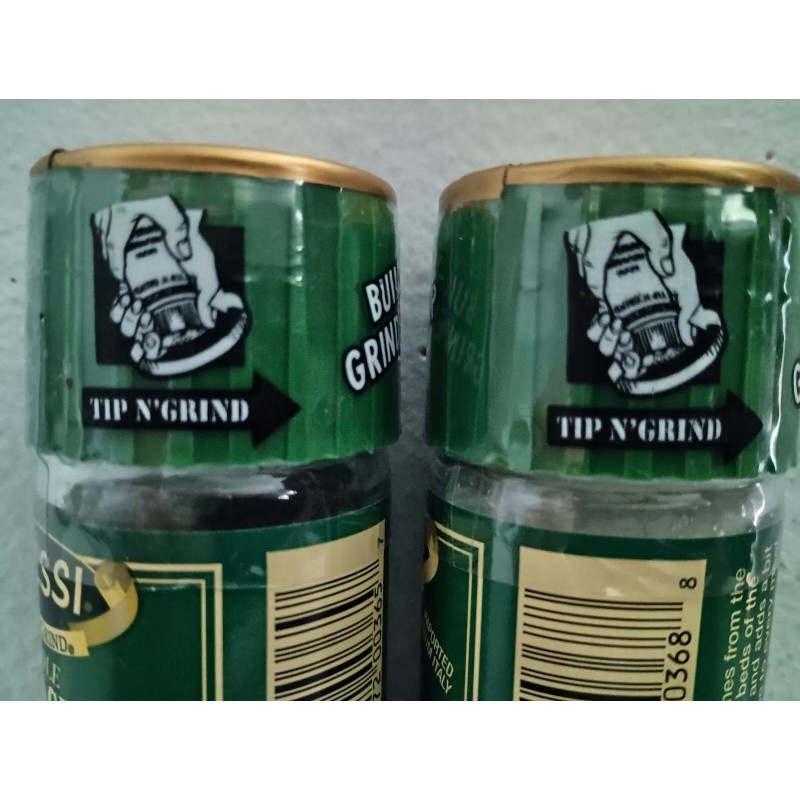 Alessi® Coarse Sea Salt and Whole Black Peppercorns Grinder Set