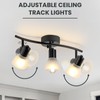 KEESFU 3 Light Track Lighting Fixtures Ceiling,Adjustable Directional Ceiling Lights