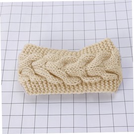 LALAFINA Crochet Turban Headband for Women Bulky Warm Ear Warmer Knitted Headwrap Cozy Cable Knit Design for Winter Fashion and Casual Outfits