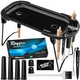 roygra Bandeja plegable con cargador de cono para conos preenrollados tamaño King o 1-1/4 – 9 x 4 pulgadas (negro)