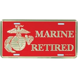 Mitchell Proffitt U.S. Marine Retired License Plate