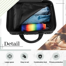 Amylove Adult Game Toy Storage Organizer Case for Women and Men Lock Box Toy Travel Bag Game Locking Storage Box Travel Bag, 12.6 x 9.8 x 6.7 Inch(Black)