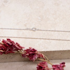 Tuscany Silver Women's Sterling Silver Ball Chain Necklace of 61cm/24
