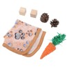 12Pcs Hamster Toy Set Natural Safe Hand Woven Teeth Grinding