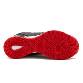 AND1 Kids Show Out Basketball Shoe, 7 M US Big Kid Black/Red/White