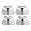 sourcing map Pack of 4 Metal Box Edge Protection Edge