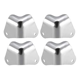 sourcing map Pack of 4 Metal Box Edge Protection Edge Cover Corner Protection 28 x 28 x 24 mm