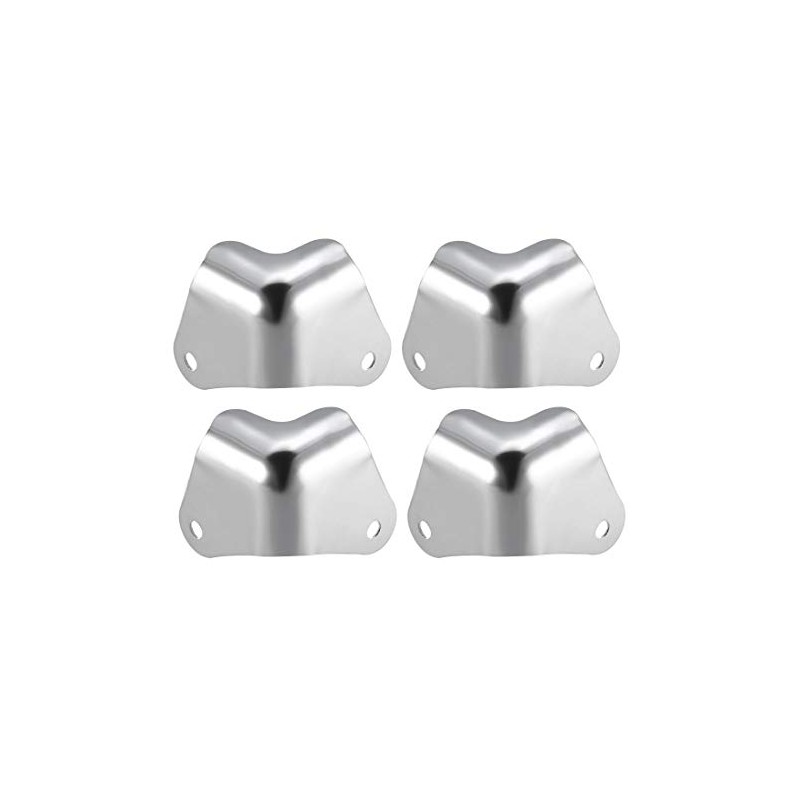 sourcing map Pack of 4 Metal Box Edge Protection Edge