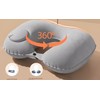 Inflatable Travel Pillow Eye Mask Earplugs 3-Piece Set, Medium Size