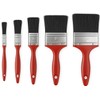 Xtremeauto 5pc Paint Brush Set – Synthetic Bristle Brushes for