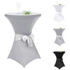 Alishomtll Set of 1 Bar Table Covers with Bow, Diameter
