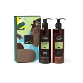 Avon Senses Essence Lemongrass & Coconut Hand Wash and Lotion Gift Set, 250 ml Each