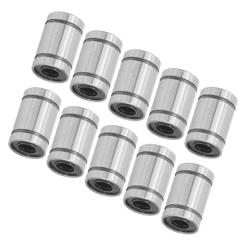 10Pcs Linear Motion Bearing Alloy Steel 6mm ID 12mm OD