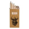 Azeeda 6 x 'Viking Skull' Short 85mm Pencils/Coloured Pencil Set