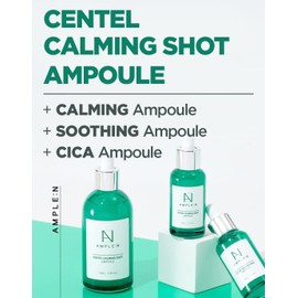 CORÉANA Ampolla Ample:N Shot - Suero Facial Calmante Coreano Con Centella Asiática Para Calmar La Piel Irritada Y Sensible - Alivio Del Enrojecimiento, Tratamiento Localizado Para El Acné E