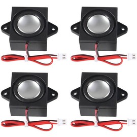 Dweii 4PCS 3 Watt 8 Ohm Single Cavity Mini Speaker Full-Range Cavity Mobile Portable Advertising Machine Speaker Connector Separating Interface 3.3V 5V for a Variety of Small Electronic Projects