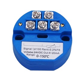 TWTADE / 0~150 Celsius RTD PT100 SBW Temperature Sensor Temperature Transmitter Isolated Detector Module 0~150 Degree - 4-20MA