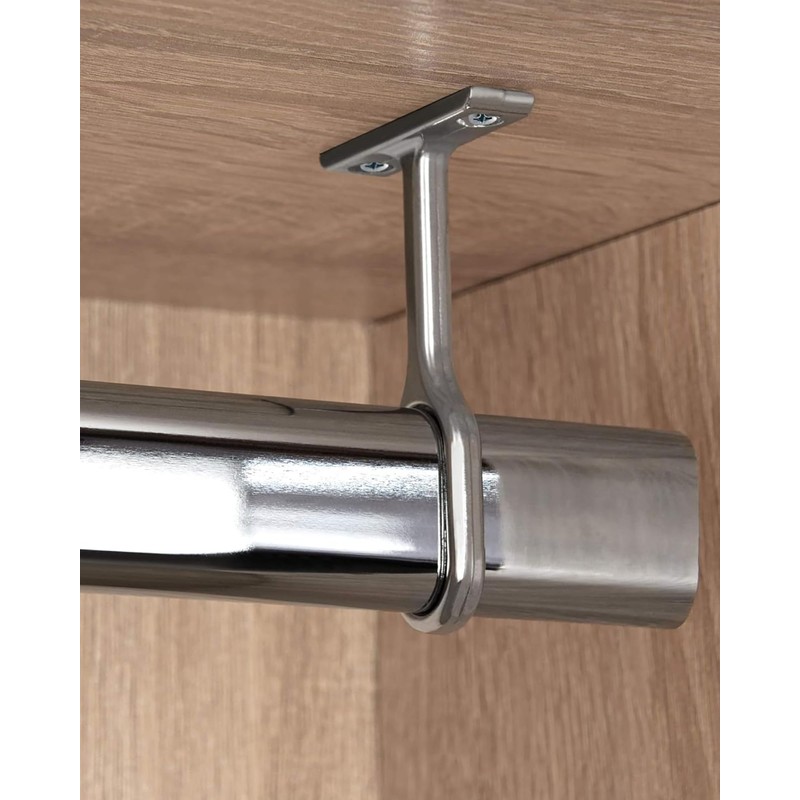 Gedotec Cupboard Rail Bearing Centre Support Bracket for Clothes Rail