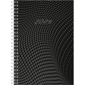 rido/idé Book Calendar Model Timing 1 (2025), 2 Pages = 1 Week, A5, 160 Pages, PP Cover, Black