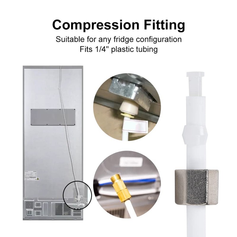 Refrigerator Water Line Kit, CGELE Ice Maker Water Line Kit