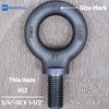 Lifting Shoulder Eye Bolt 3/4"-10 X 1-1/2"