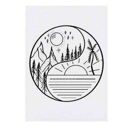 Azeeda Large 'Yin-Yang Heaven' Temporary Tattoos (TO00027626)
