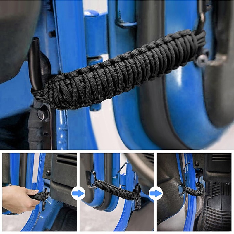 Door Limiting Straps, 2PCS Heavy Duty Adjustable Door Check Strap