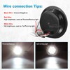 Partsam 2pcs 4" Round White 24 LED Truck Trailer Light