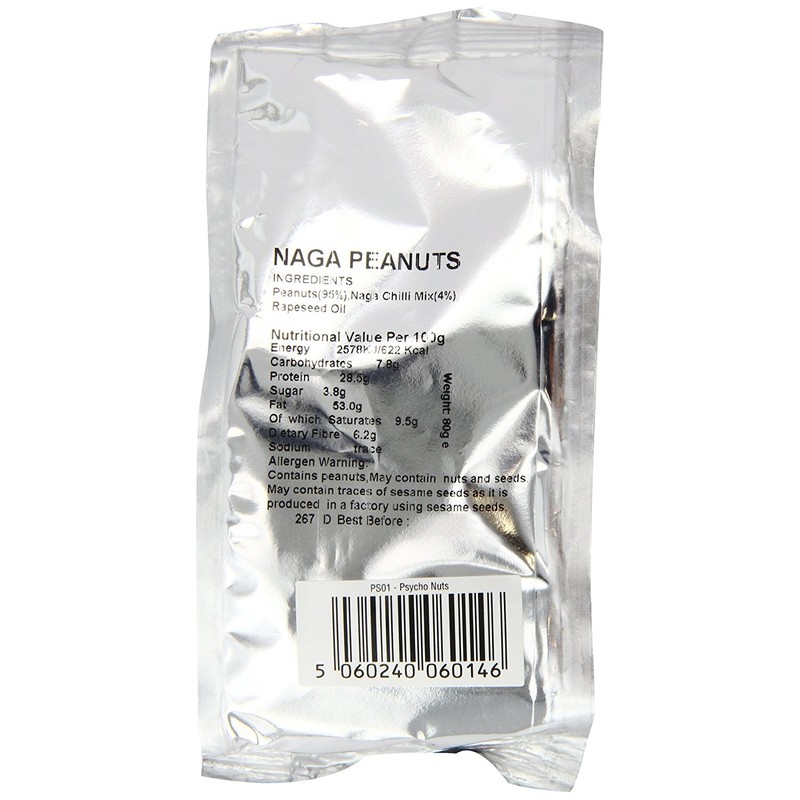 Psycho Nuts - Ghost Pepper Peanuts 4 Pack (4 x