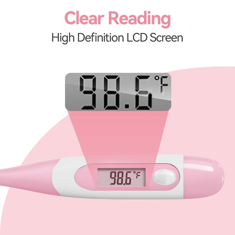 Snomd Clinical Digital Thermometer for Adults and Babies, Oral Armpit