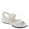 Easy Spirit Women's Hartwell Flat Sandal, White, 8 X-Wide