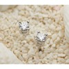 Sterling Silver Earrings for Women Men, Moissanite Hypoallergenic Small Stud