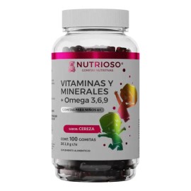Vitaminas Para Niños + Omega 3 6 Y 9 Gomitas Nutrioso Sabs