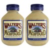 Walter's Mustard, 9 oz (2-Pack) - World Famous, Specially Blended