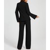 Casly Lamiit Two Piece Outfits for Women Black Blazer Jacket