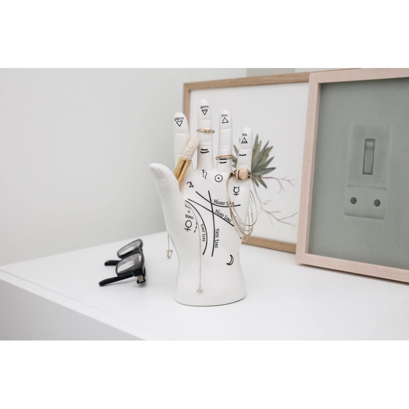 Soporte para joyería Kikkerland JK17 Palm Reader